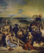 Eugene Delacroix blodbafet chios oil painting artist
